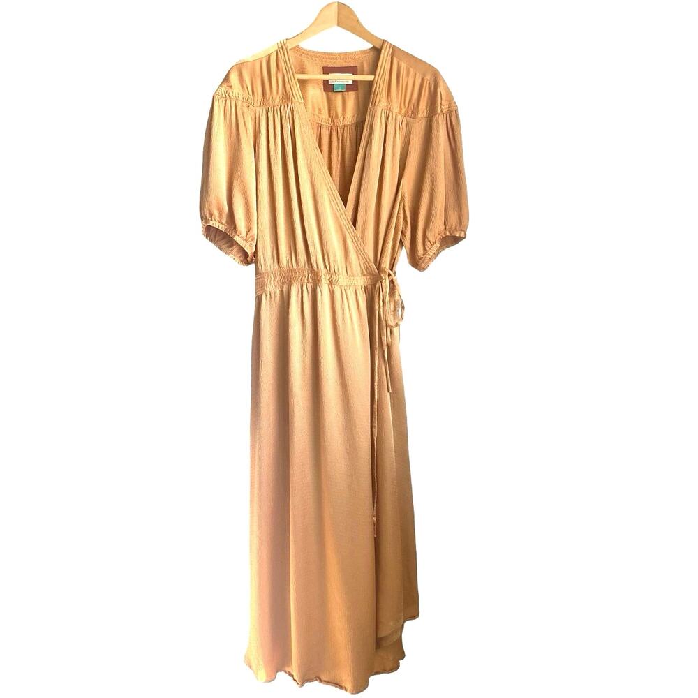 Anthropologie Maeve Gold Midi Dress - Picture 5 of 14